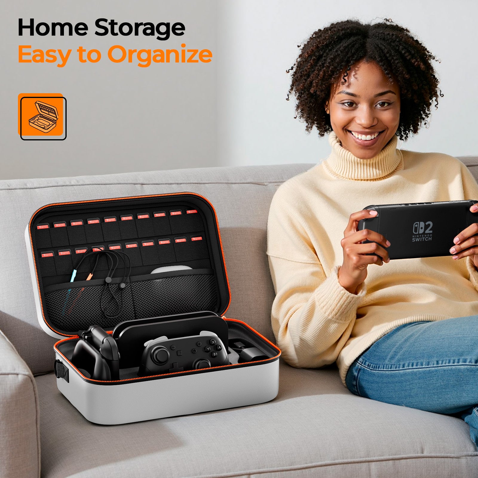 C2 - Hard Shell Full Protection All In One Carrying Case for Switch 2