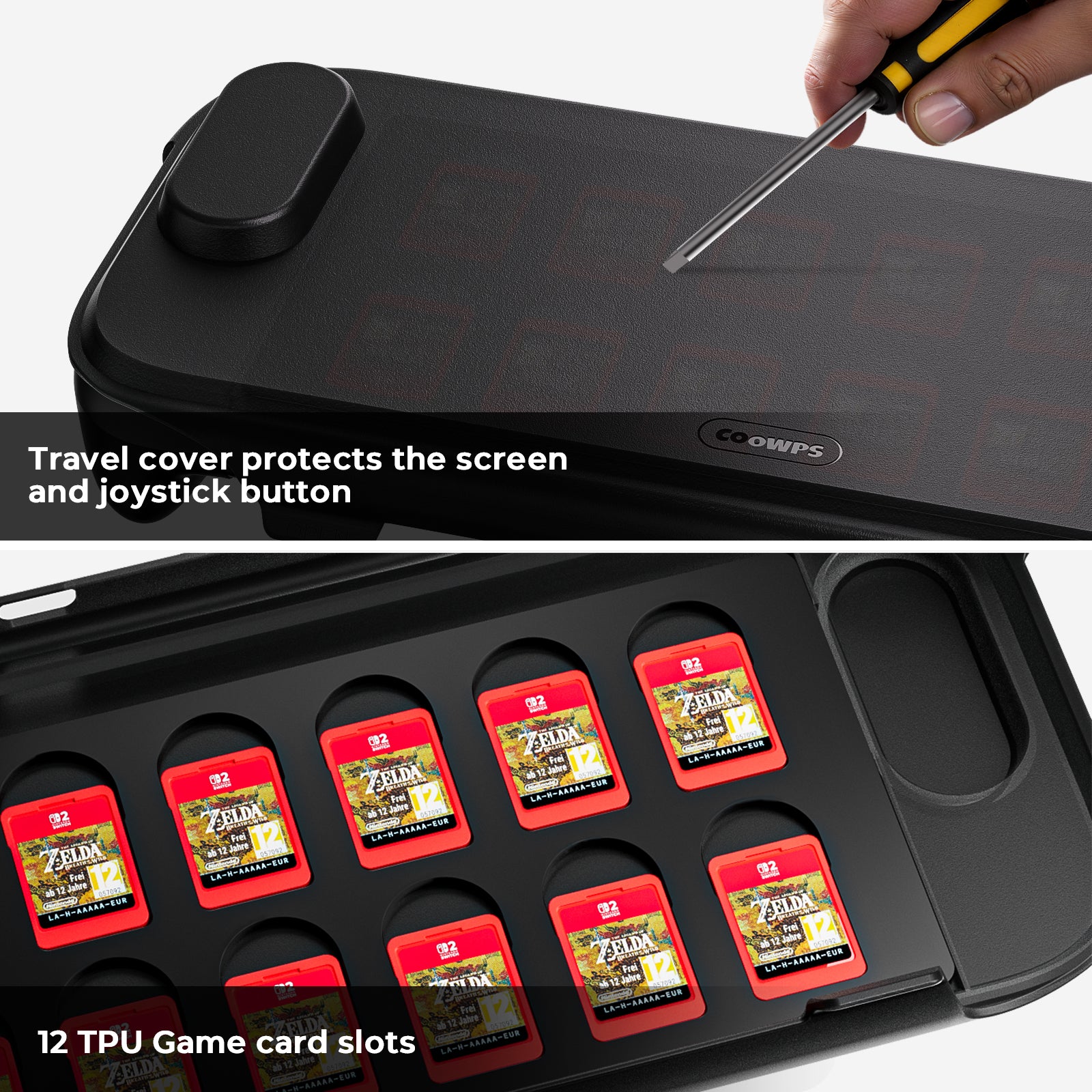 COOWPS P2 Dockable Split Protective Case for Nintendo Switch 2