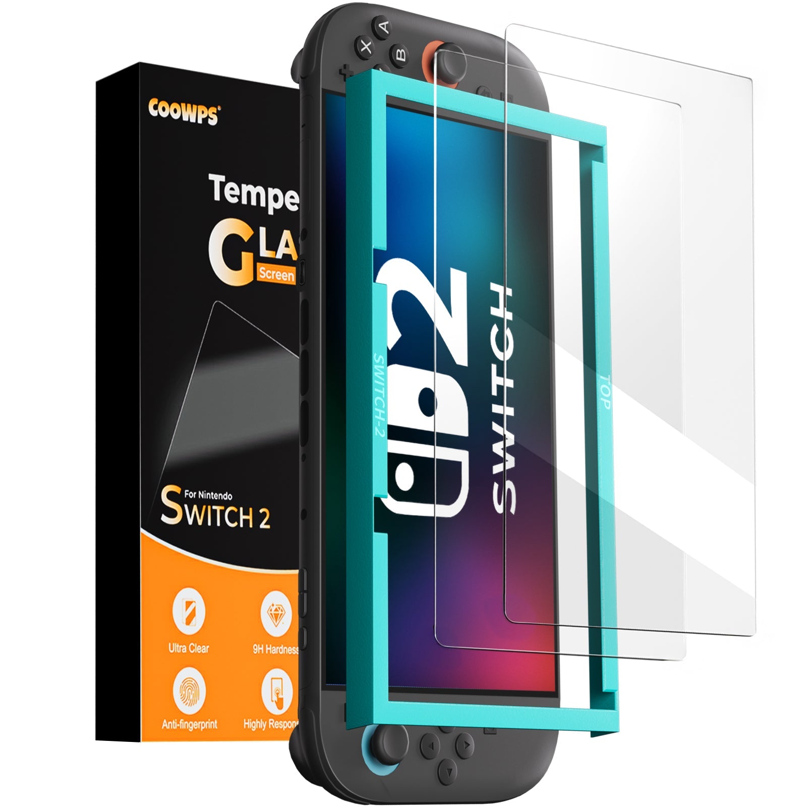 2-Pack Ultra HD Tempered Screen Protector for Switch2