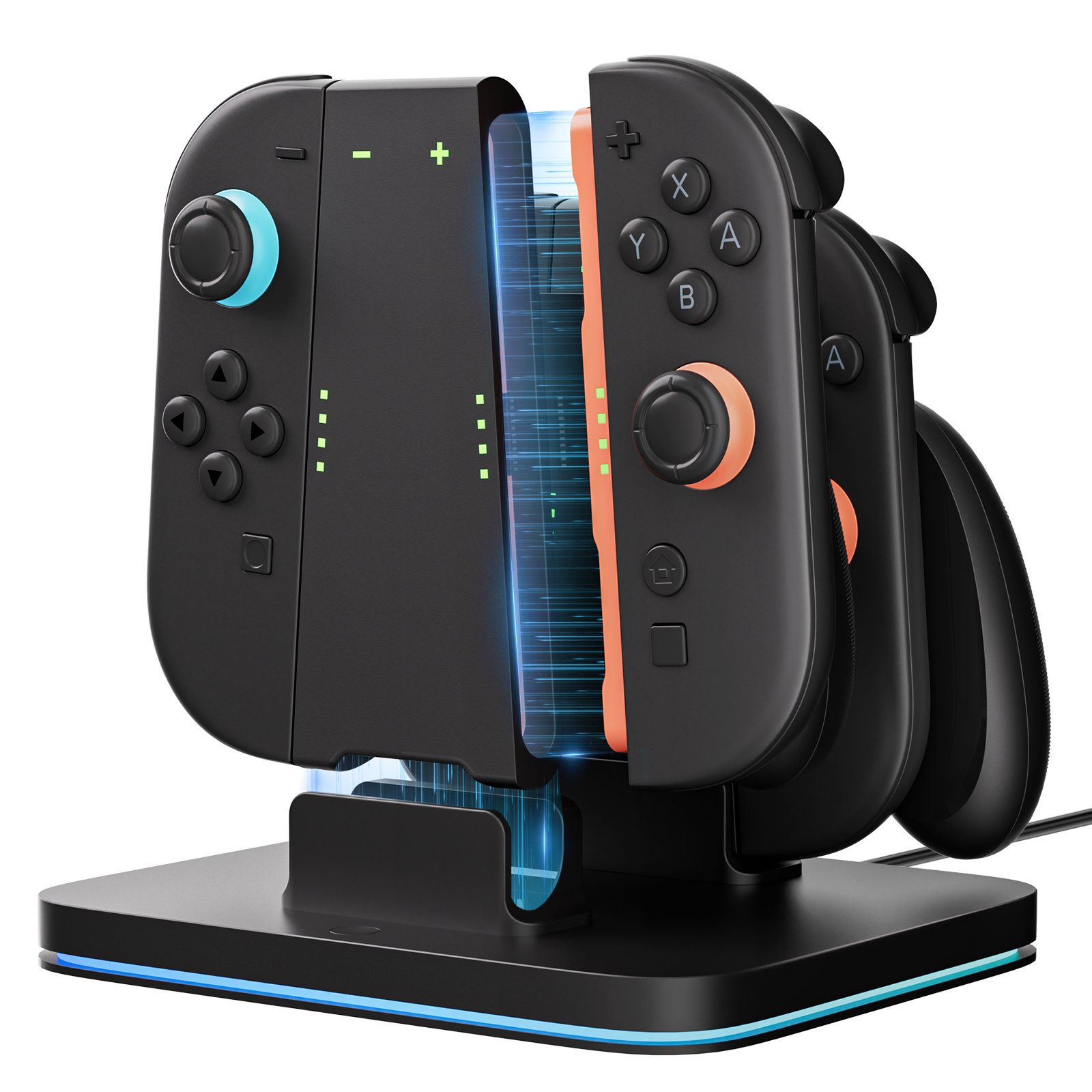 COOWPS C3 Switch 2 Charging Grip & Dock 3-in-1 - N52 Magnetic, RGB