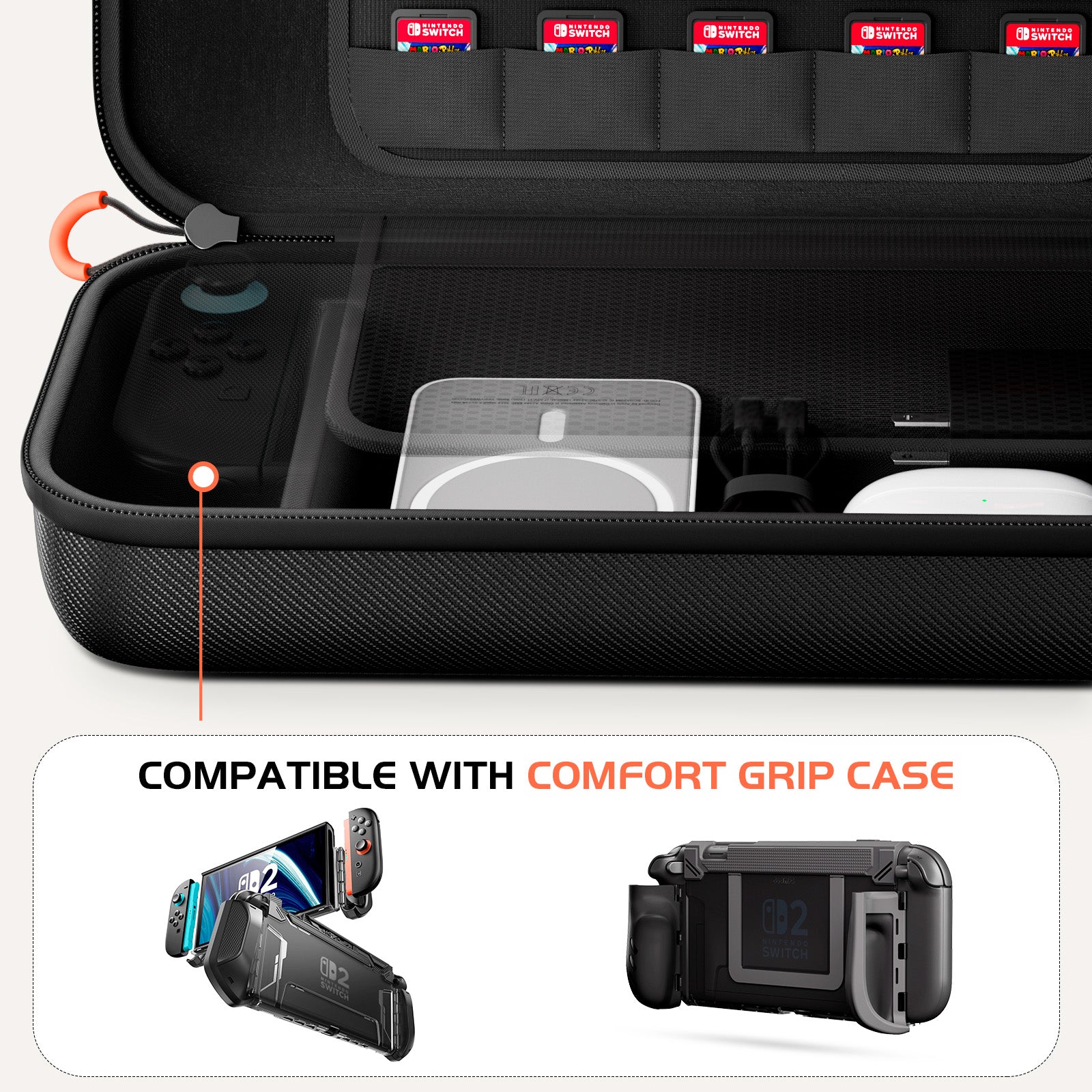 COOWPS Carrying Case for Nintendo Switch 2/Steam Deck