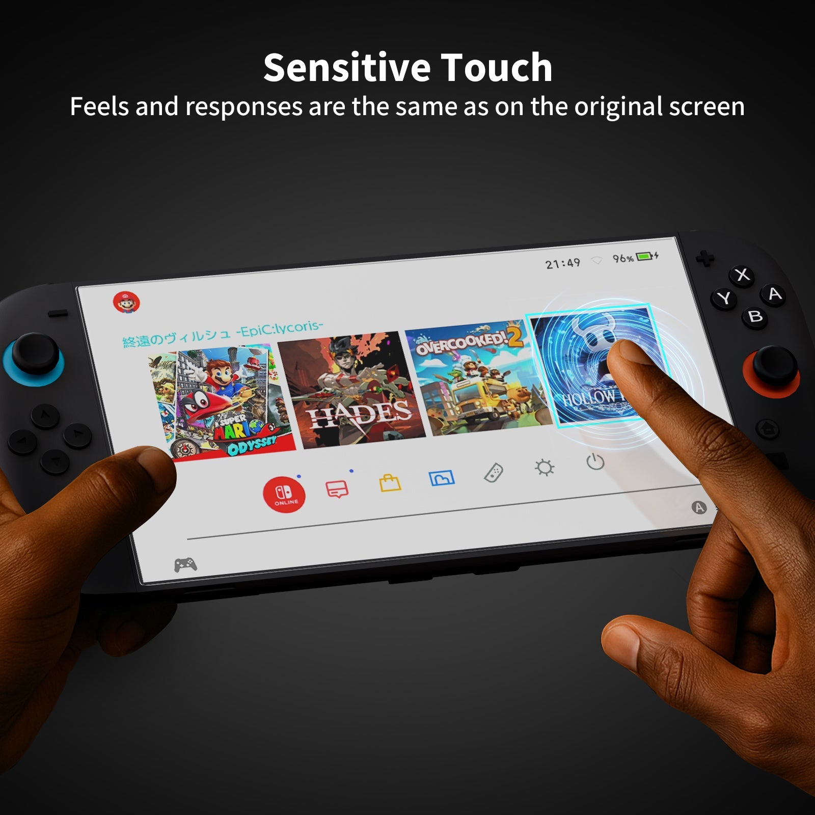 2-Pack Ultra HD Tempered Screen Protector for Switch2