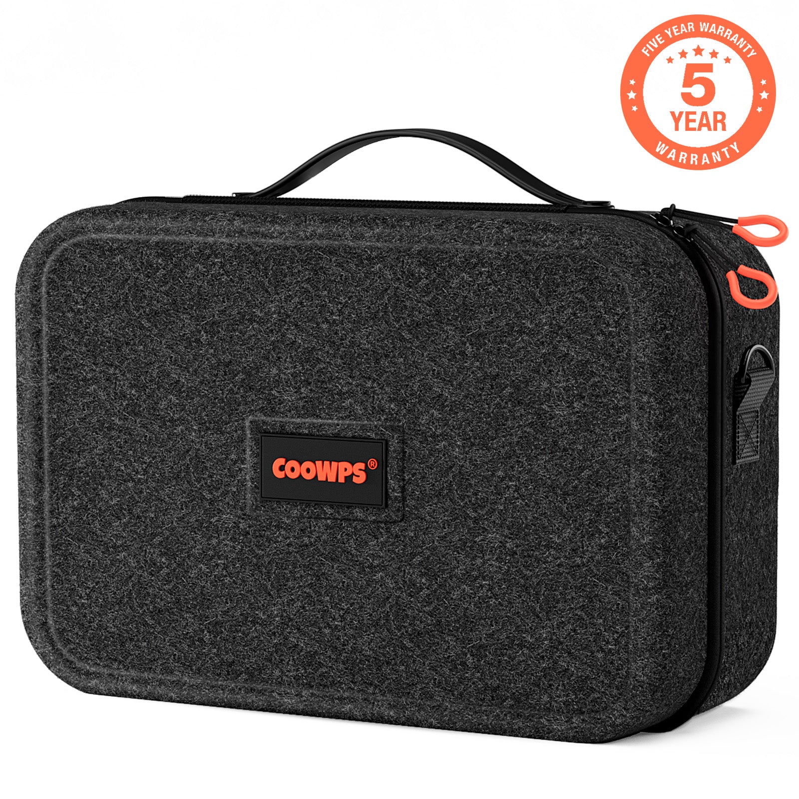 Switch 2 Carrying Case for Nintendo Switch 2(2025), with 4Pcs Thumb Grips, Odorless Felt Ultra Hard Military Grade Protection All In One Storage Case for Switch 2 Accessories Pro Controller Black
