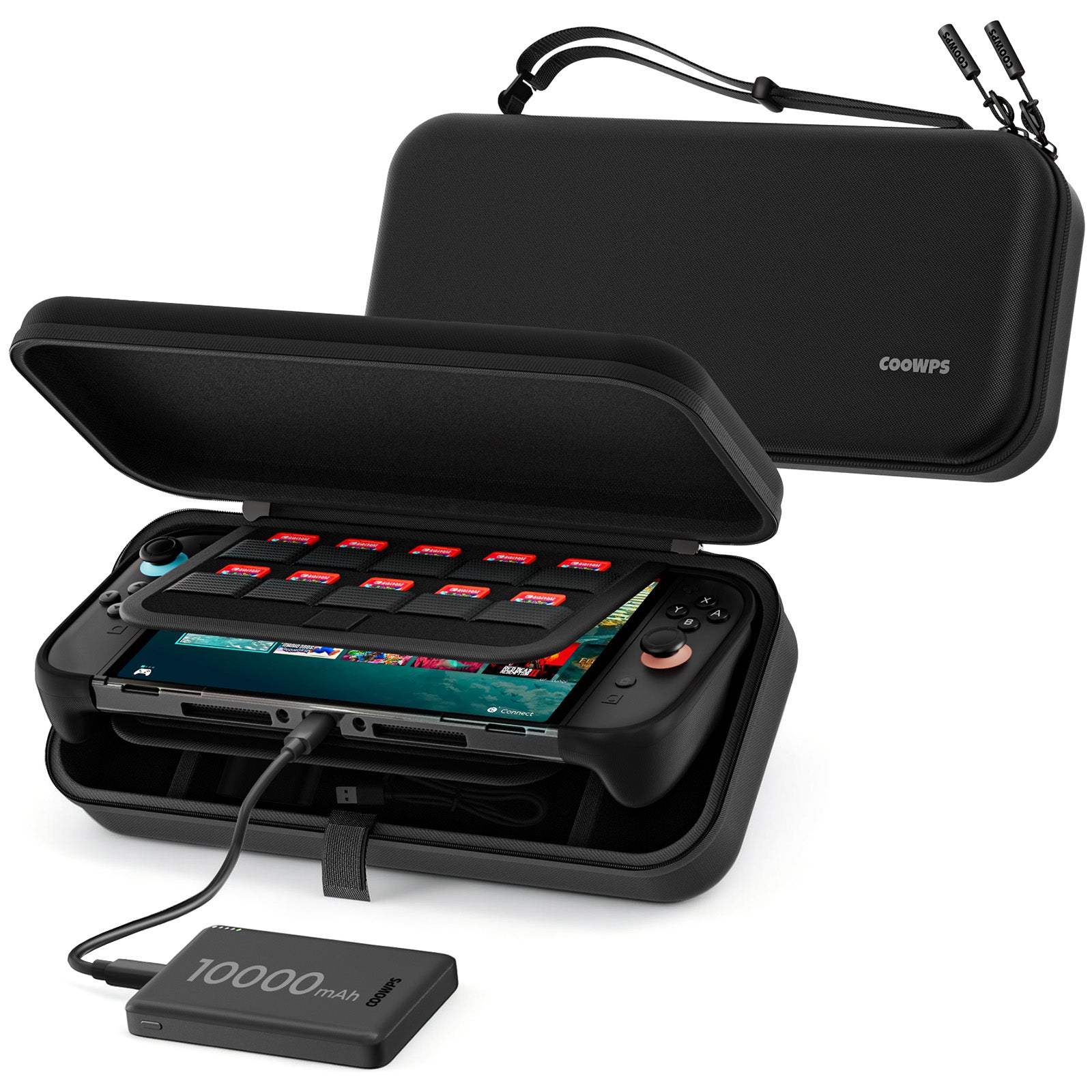 Nintendo Switch 2 Carrying Case with Portable Power Bank – COOWPS
