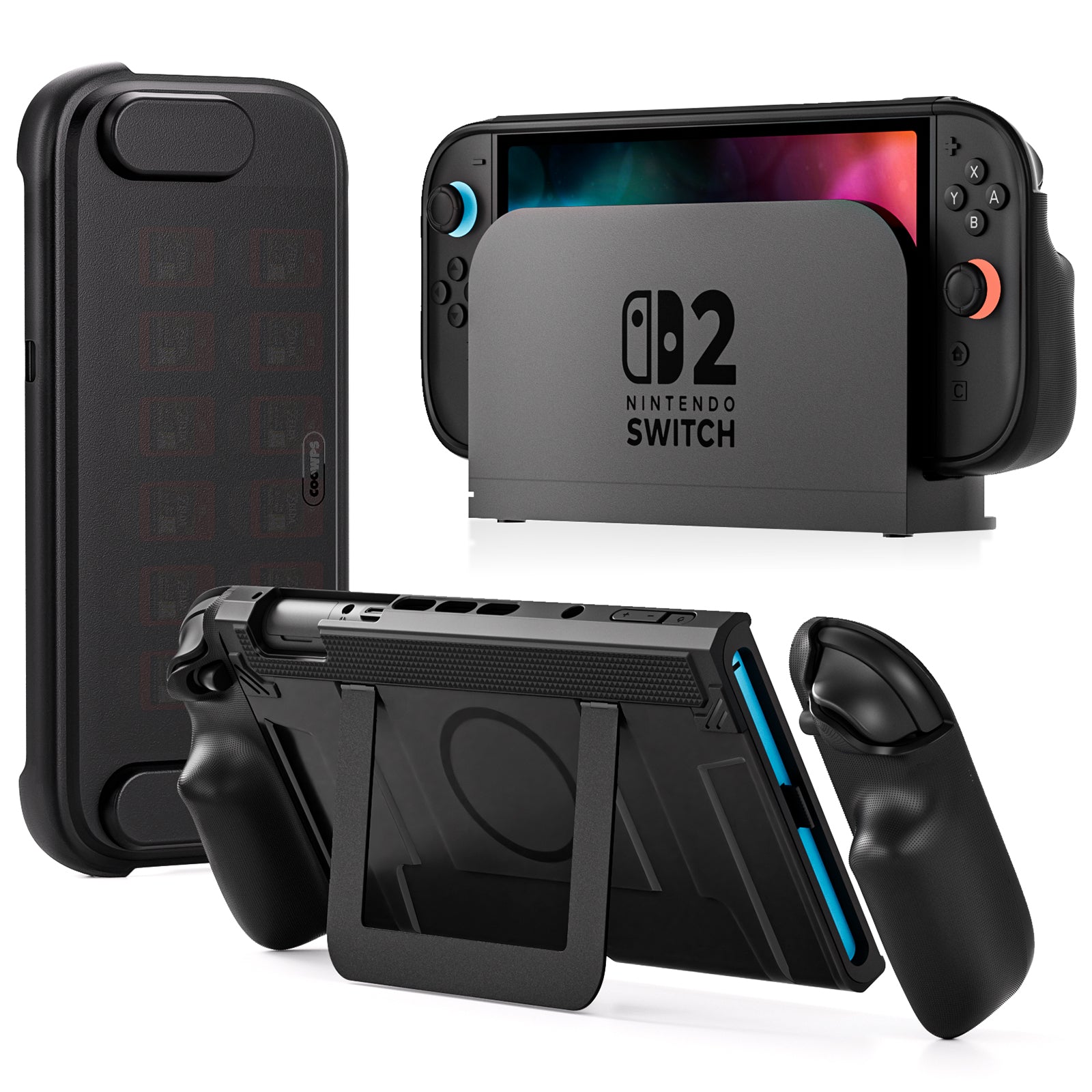 COOWPS P2 Dockable Split Protective Case for Nintendo Switch 2