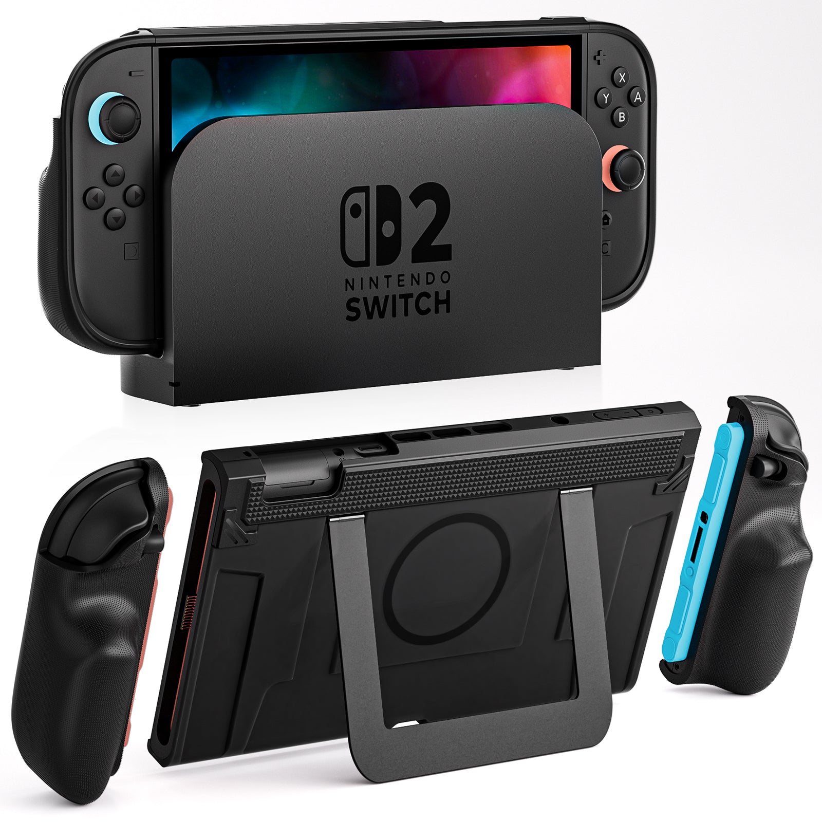 COOWPS P2 Dockable Split Protective Case for Nintendo Switch 2