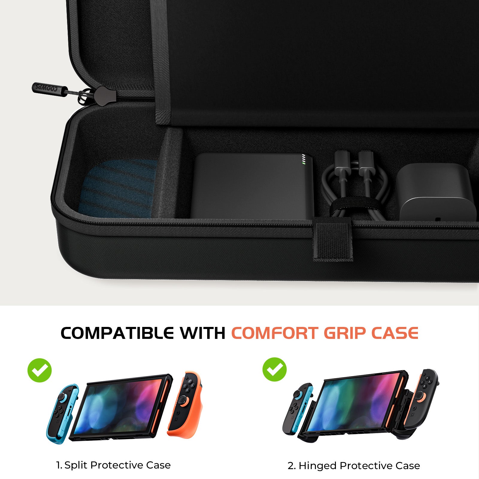 Nintendo Switch 2 Carrying Case with Portable Power Bank