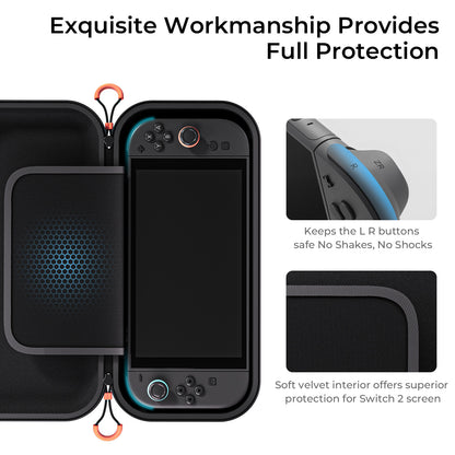 COOWPS 3-in-1 Switch 2 Protective Case Set