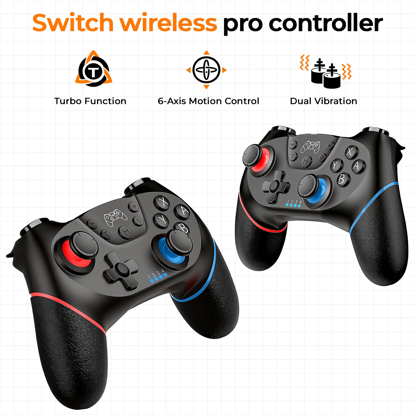 N3-Pro Controllers Accessories Bundle for Nintendo Switch 2 17 in