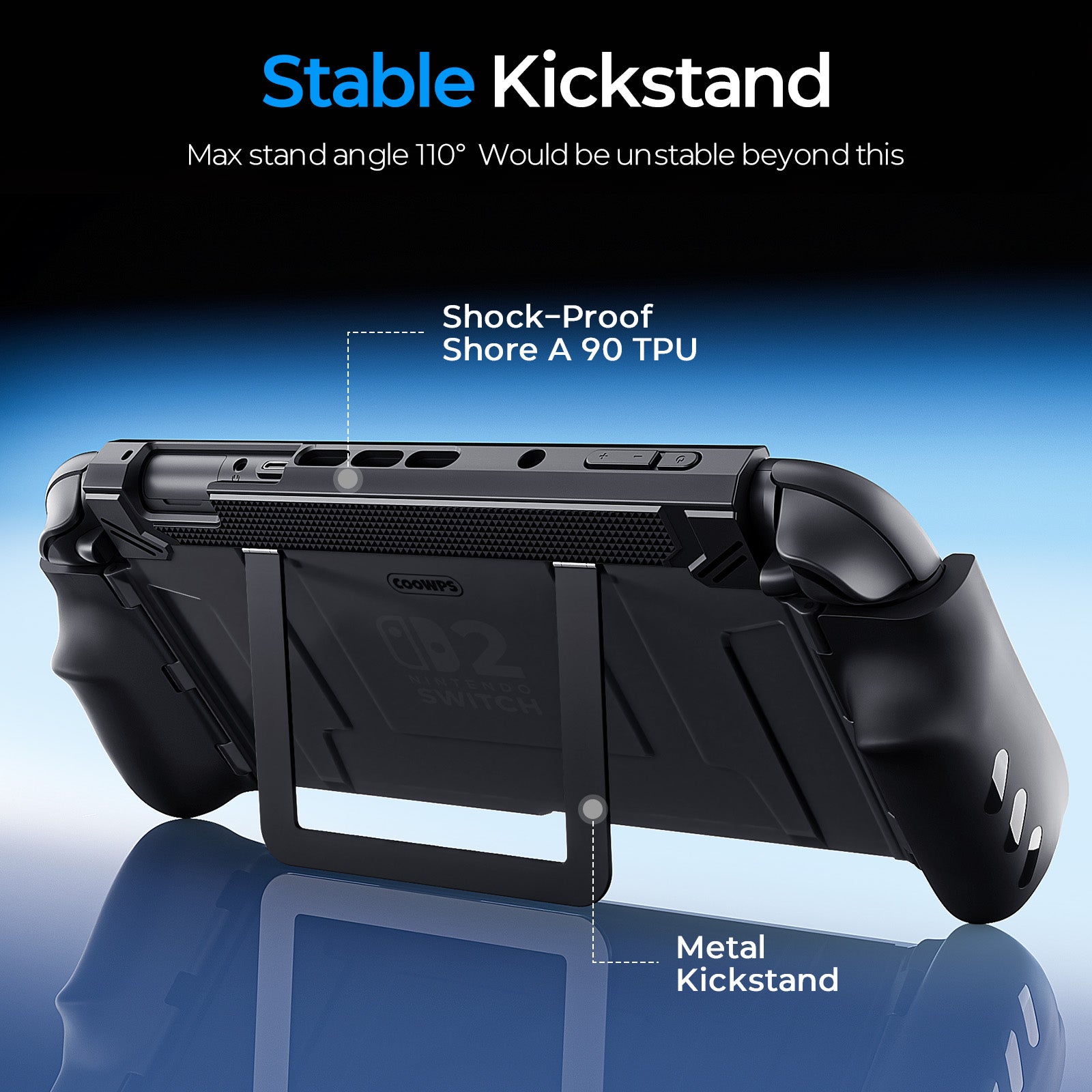 COOWPS P3 for Nintendo Switch 2 Case with Flip Stand