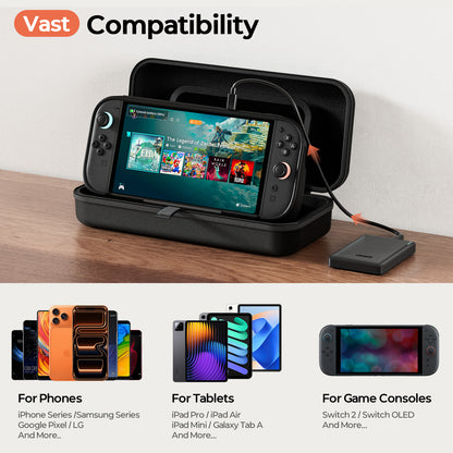 Nintendo Switch 2 Carrying Case with Portable Power Bank