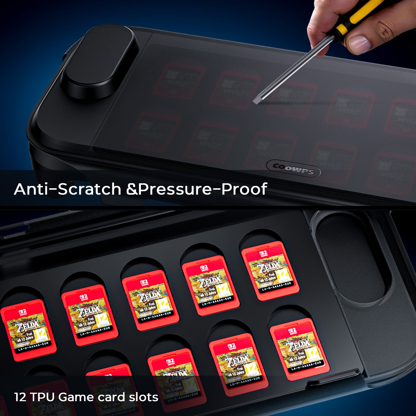 COOWPS P3 for Nintendo Switch 2 Case with Flip Stand