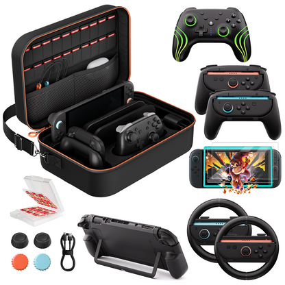 COOWPS 15 IN 1 Switch 2 Pro Controller Accessories Bundle