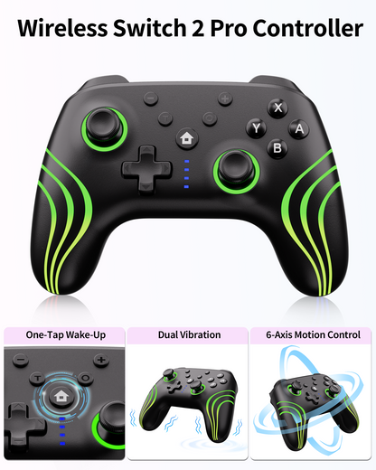 COOWPS 15 IN 1 Switch 2 Pro Controller Accessories Bundle