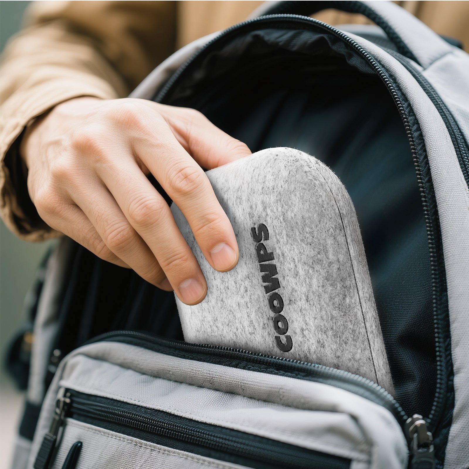 COOWPS Slim Switch 2 Case for Nintendo Switch 2 2025, with 4Pcs Thumb Grips, Odorless Felt Ultra Hard Military Grade Protection, Soft Lining Carrying Case with 8 Game Card Slots