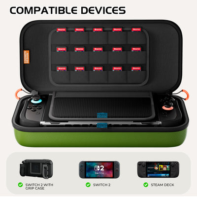 COOWPS Carrying Case for Nintendo Switch 2/Steam Deck