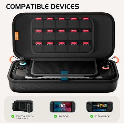 COOWPS Carrying Case for Nintendo Switch 2/Steam Deck