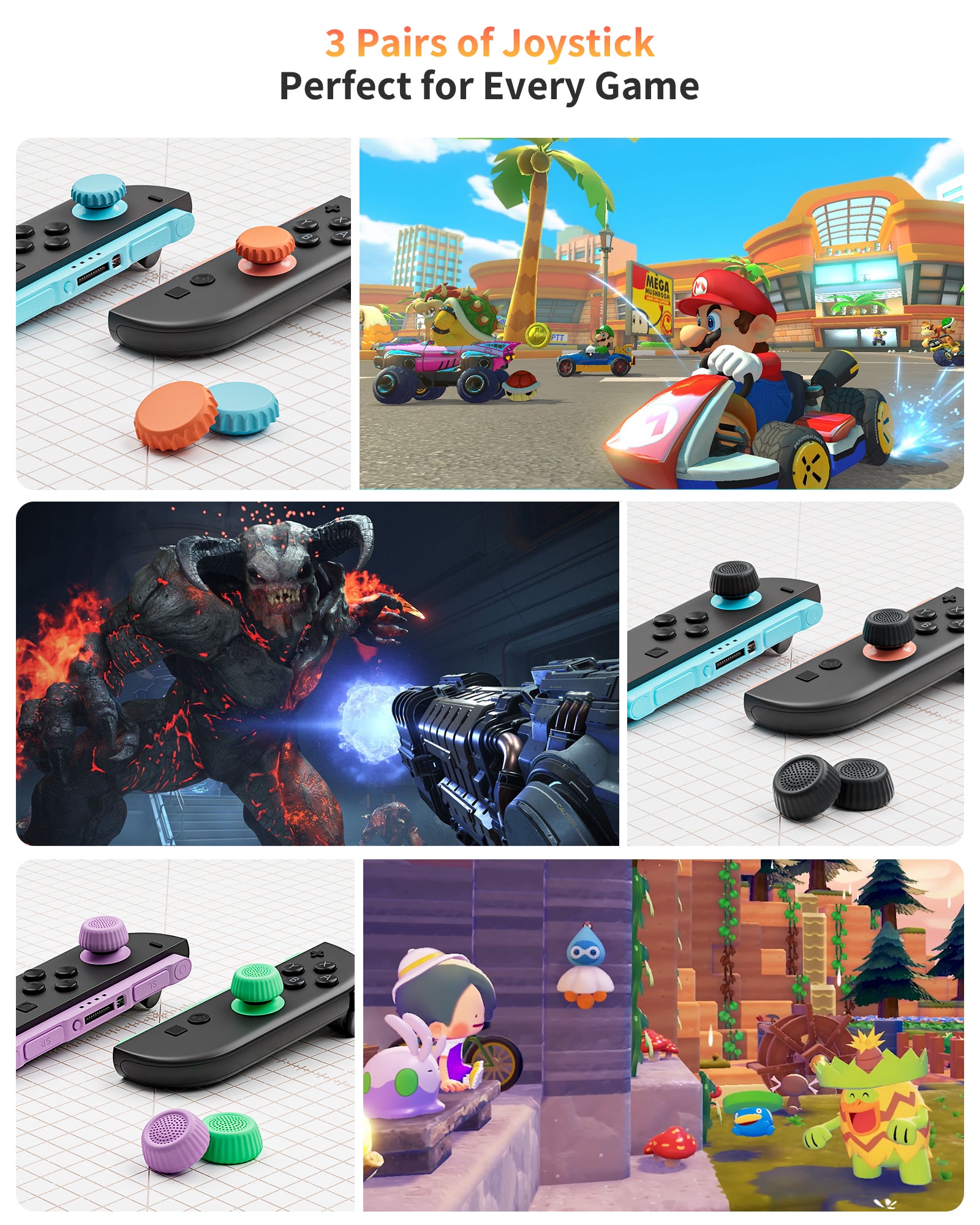 Thumb Grip Caps for Switch 2