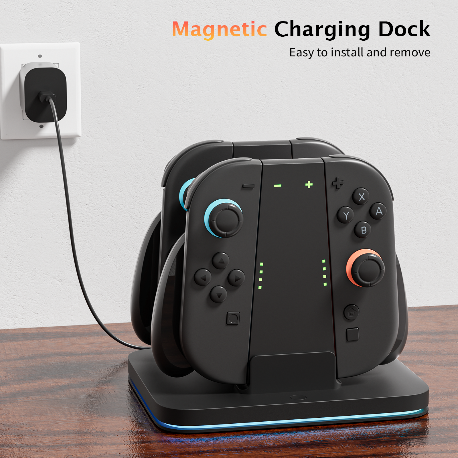 COOWPS 3 in 1 Switch 2 Charging Grip and Dock for Nintendo Switch 2 Joy-Con 2025