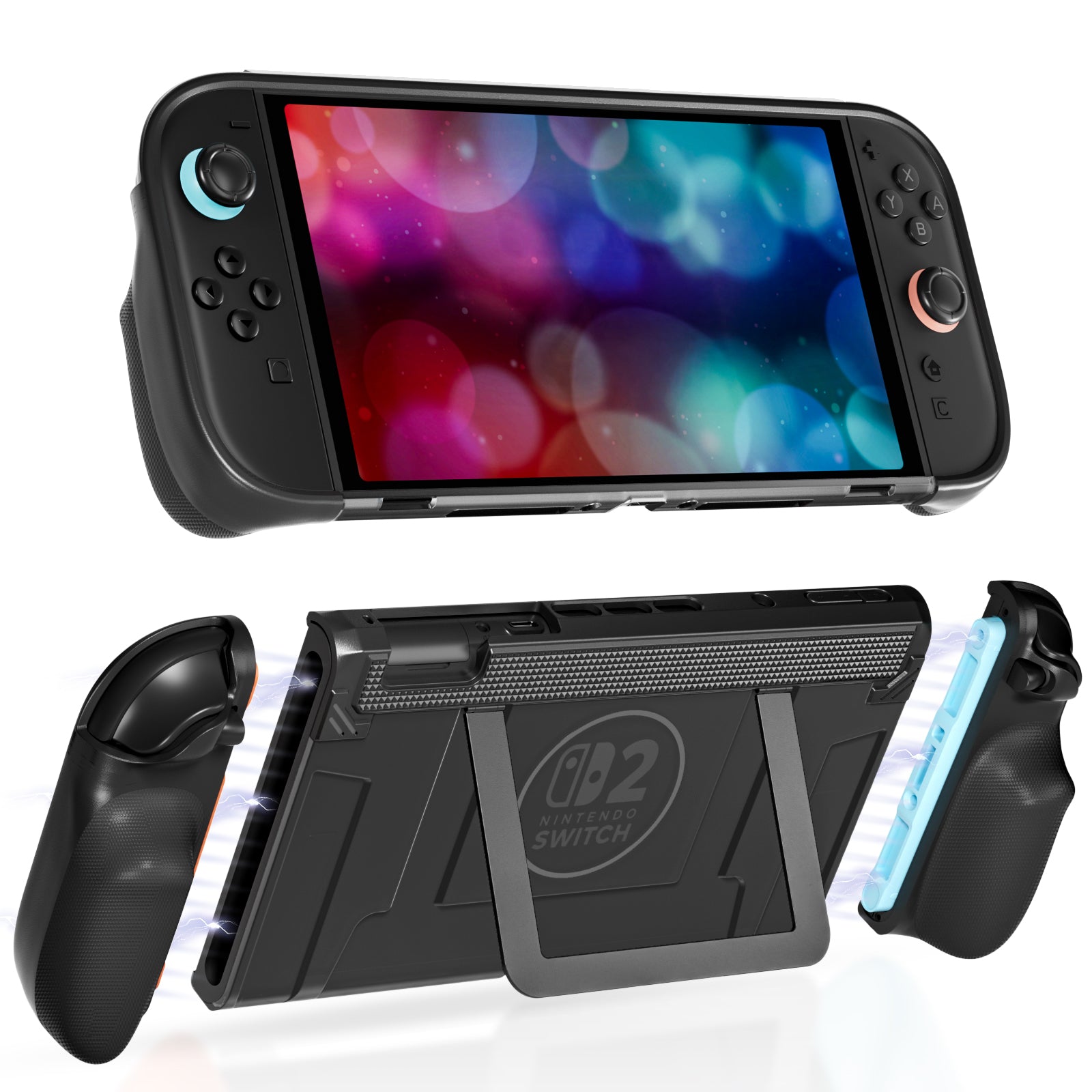COOWPS P2 Split Protective Case for Nintendo Switch 2 2025